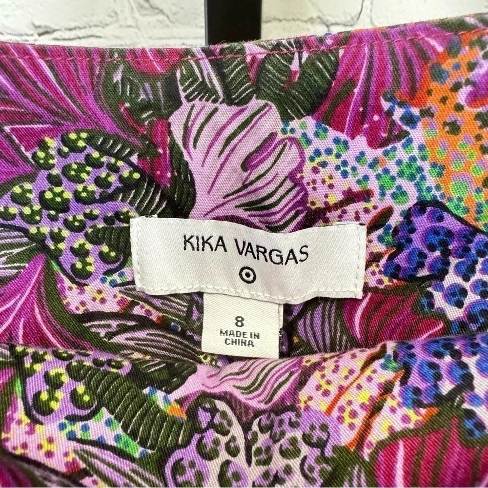 Kika Vargas X Target Coral Reef Scallop Edge Midi Skirt Size 8 - Picture 5 of 8